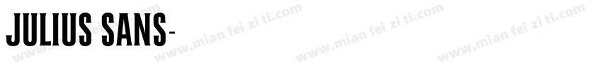 JULIUS SANS字体转换